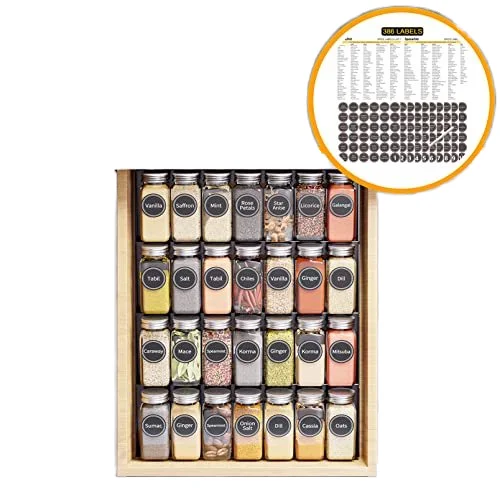 Seasoning Storage Shelf 4 Layers Seasoning Organizer Drawer Metal Kitchen Spice Storage Tray