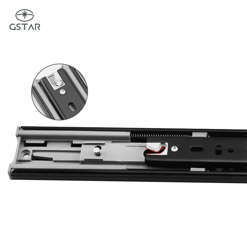 Furniture Hardware 35Mm Ball Bearing Drawer Slide Hinge Pocket Door Slides for Kitchen Cabinet Rail