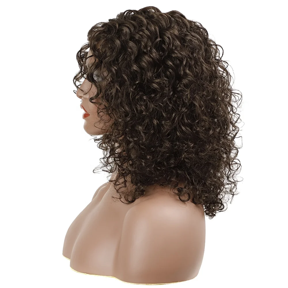 wholesale NOBLE Natural Curly deep body wave for black women soft heat resistant synthetic wigs