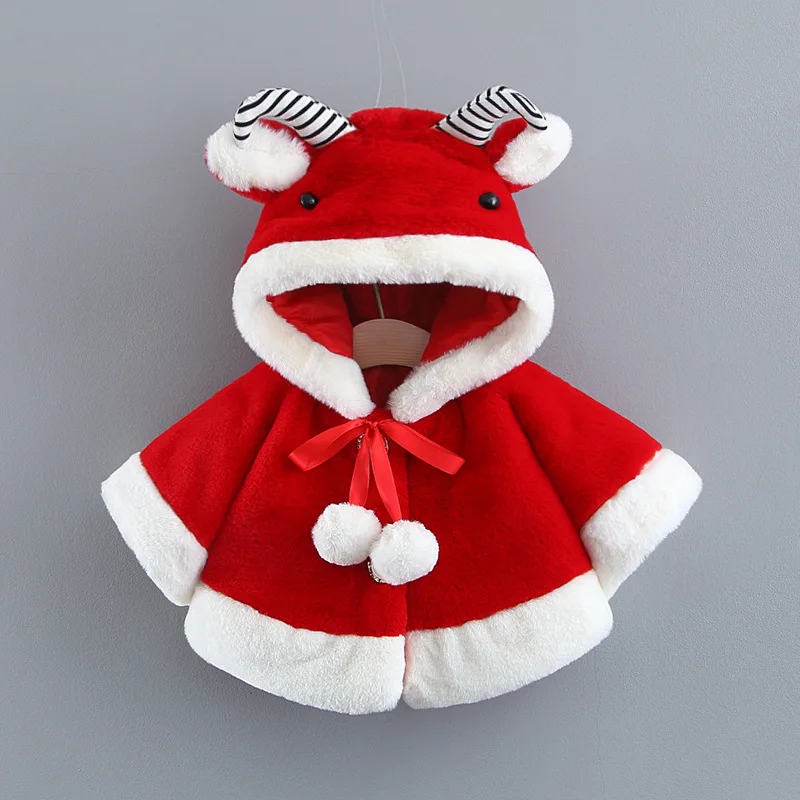 Лидер продаж, однотонная Милая шаль из кроличьего меха в Корейском стиле, зимняя бархатная плотная теплая толстовка с капюшоном для девочек