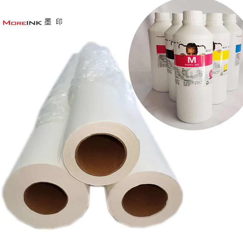 1.2m Free Sample Sublimation Paper Heat Transfer Instant Dry 90g 100gsm sublimation paper with heat press