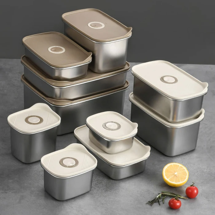 Bpa Free Various Specifications Lunch Box For Adults Heatable Take-away  kitchen can stainless steel food storage & container