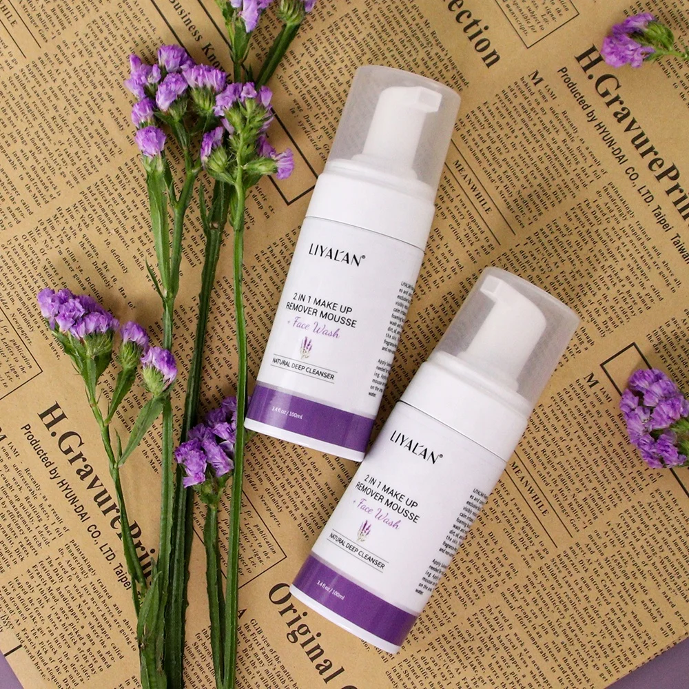Custom Korean Makeup Remover Face Wash Amino Acid Oil Control Facial Foam Cleanser Organic Fruit Cleansing Mousse