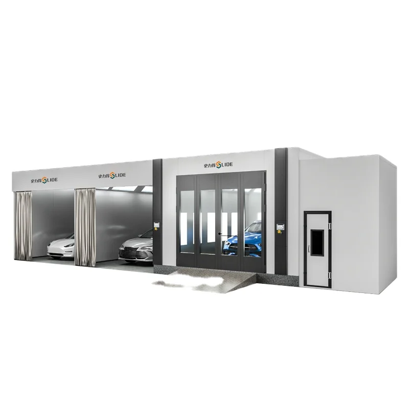 SLD  NEW design in-line assembly line with ce approved paint booth Safe and Explosion-proof Paint Booth