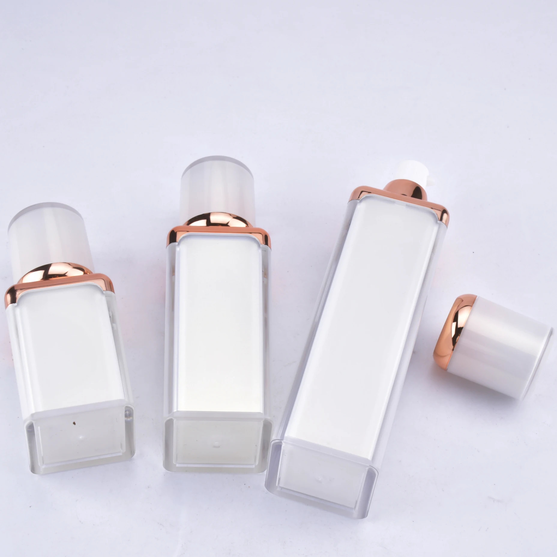 Cosmetic pots cosmetiques carres contenants de creme de jour et de nuit 50g pot de maquillage bleu de luxe