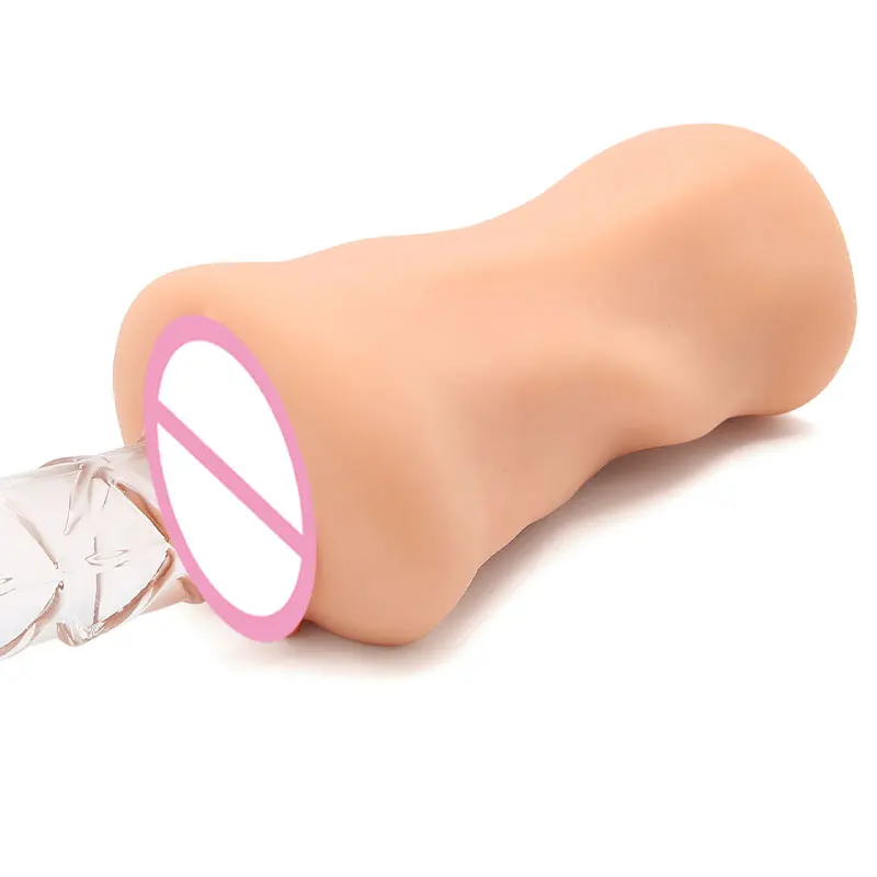Male products boxed sex toys silicone adsorption type vagina overweight hand feeling masturbation masturbation device