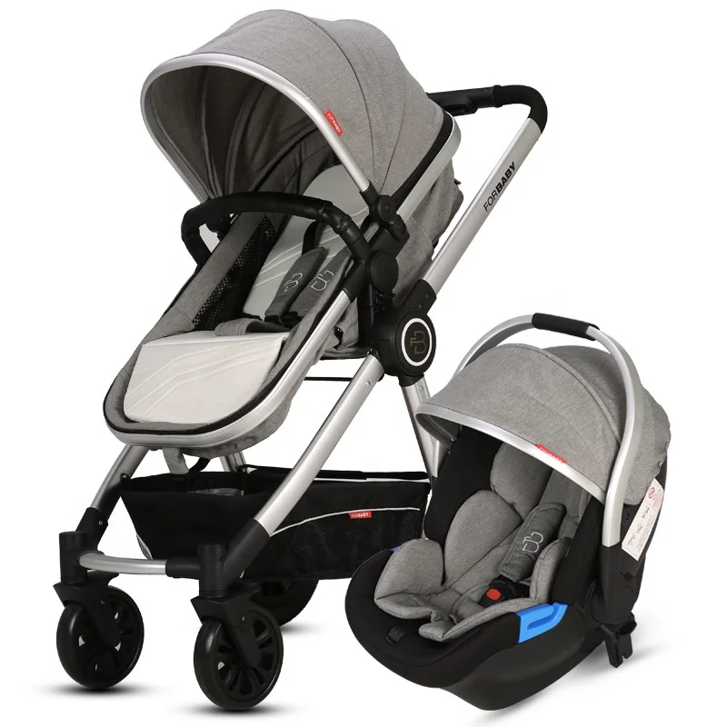 High Quality Fashionable Baby Kinderwagen 3 in 1 Compact Stroller Luxury Pram for Newborn