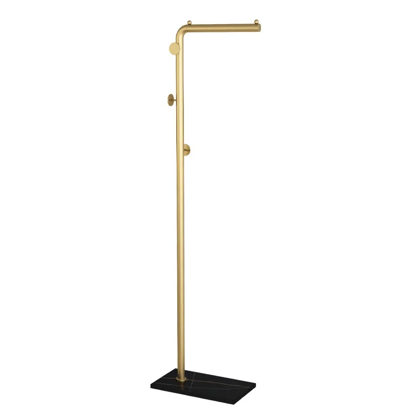2022 Hot Selling Garment Rack Clothes Organizer Rack with Metal Shelves Clothing Hanging Coat Rack Stand With Marble Base