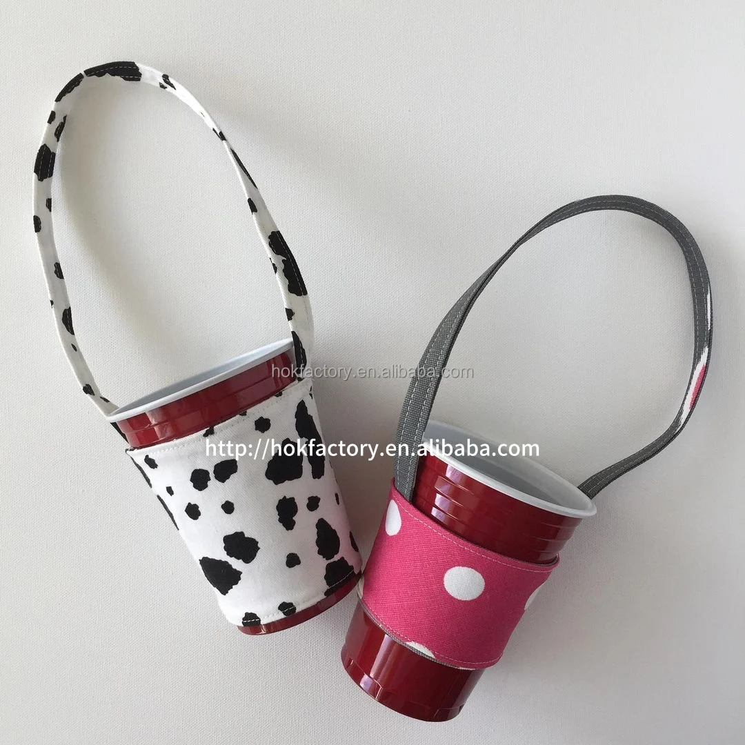 Kpop Reusable Coffee Cup Holder With Handle Portable Insulated Drink Carrier Beverage Drinks Boba