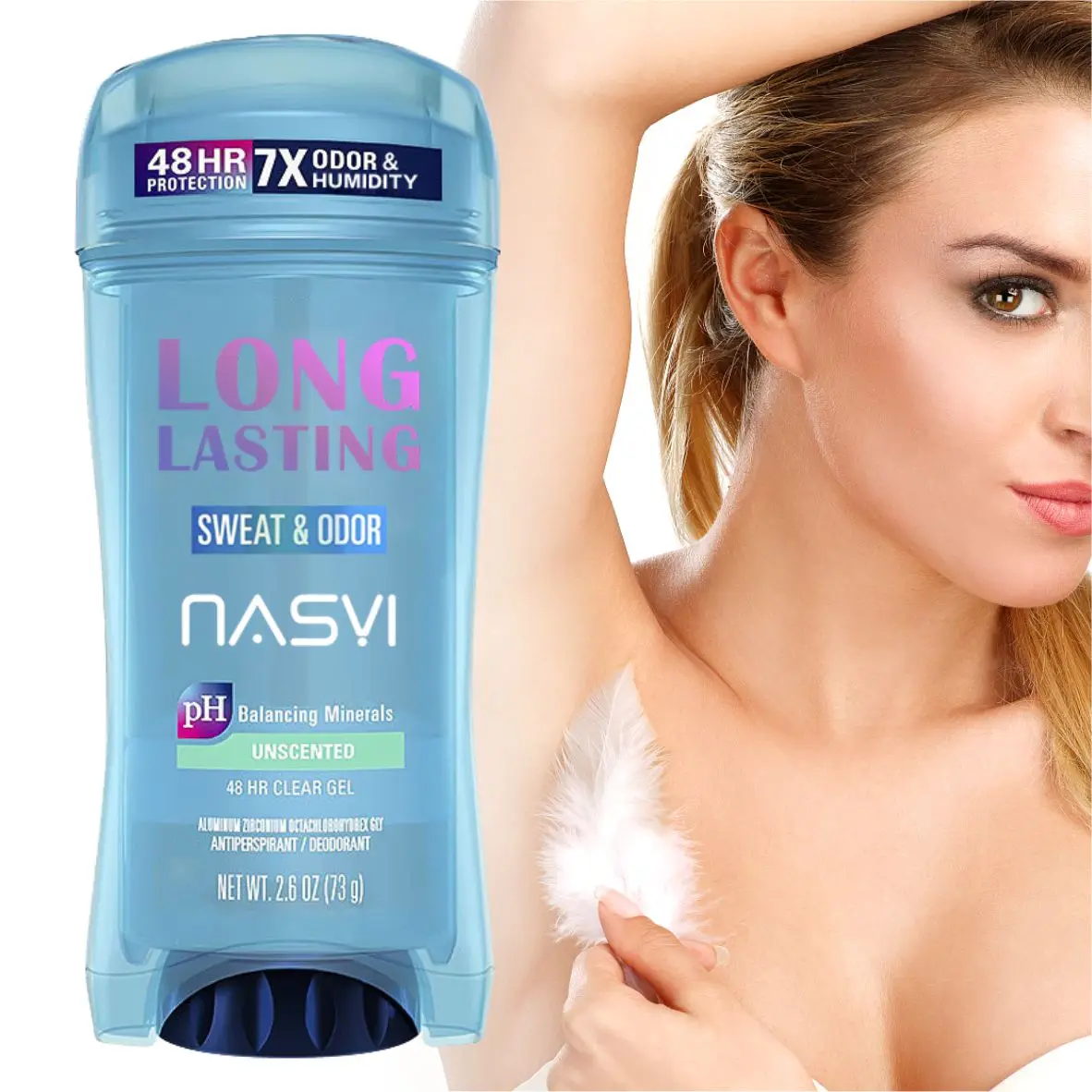 NASYI Natural Solid Deodorant Stick Deodor Good Smell Women Antiperspirant Anti Sweat Armpit Aluminum Free Roll On For Armpit