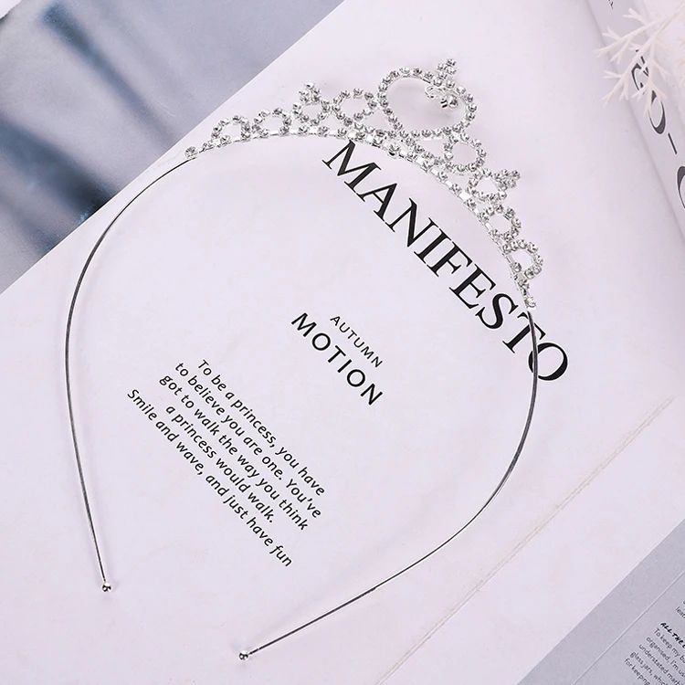 Hot Selling  Crystal Diamond Party Crowns Rhinestone Princess Crown For Girls