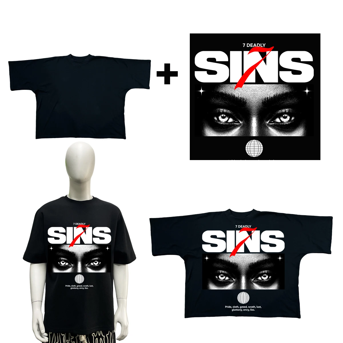 300 Gsm Heavy Cotton Oversized Boxy Plain T Shirt High Quality Custom Dtg Print Logo Screen Printing Cropped Boxy T Shirt Men