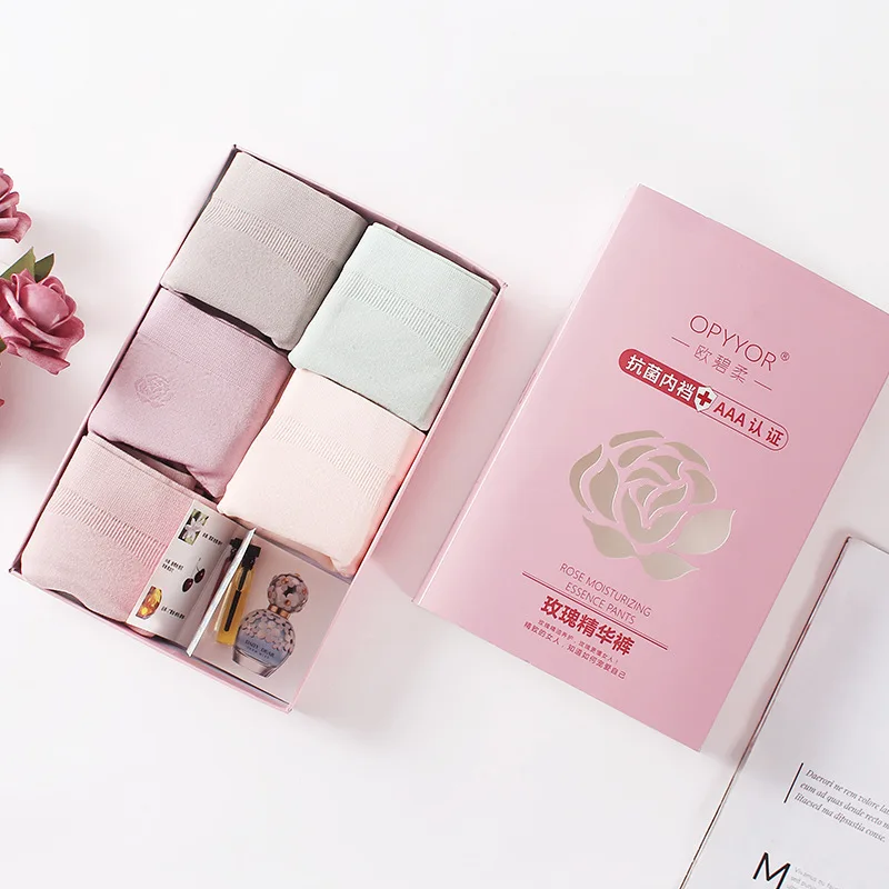 5-pack ladies underwear boxed underwear graphene seamless breathable girly sweet underwear high-quality factory wholesale