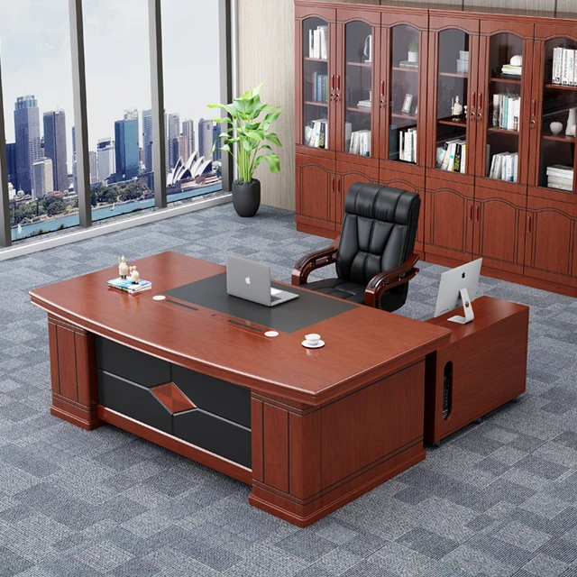 GuoDing  office furniture Best Seller CEO Boss Table modern Fashion 1.2 meter luxury boss executive desk