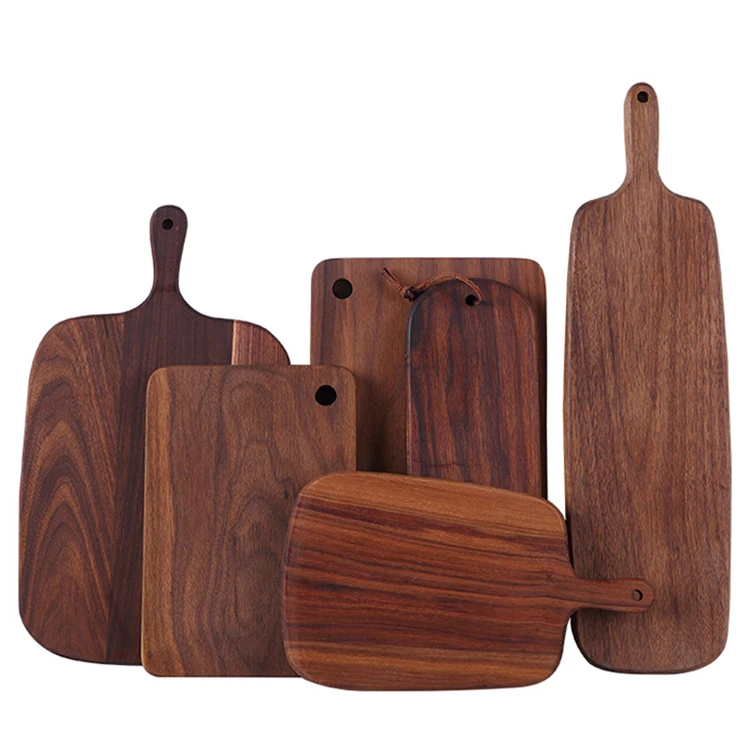 Оптовая продажа, высококачественная декоративная деревянная разделочная доска из ореха и бука, сервировочный поднос из дерева для кухни, подарки