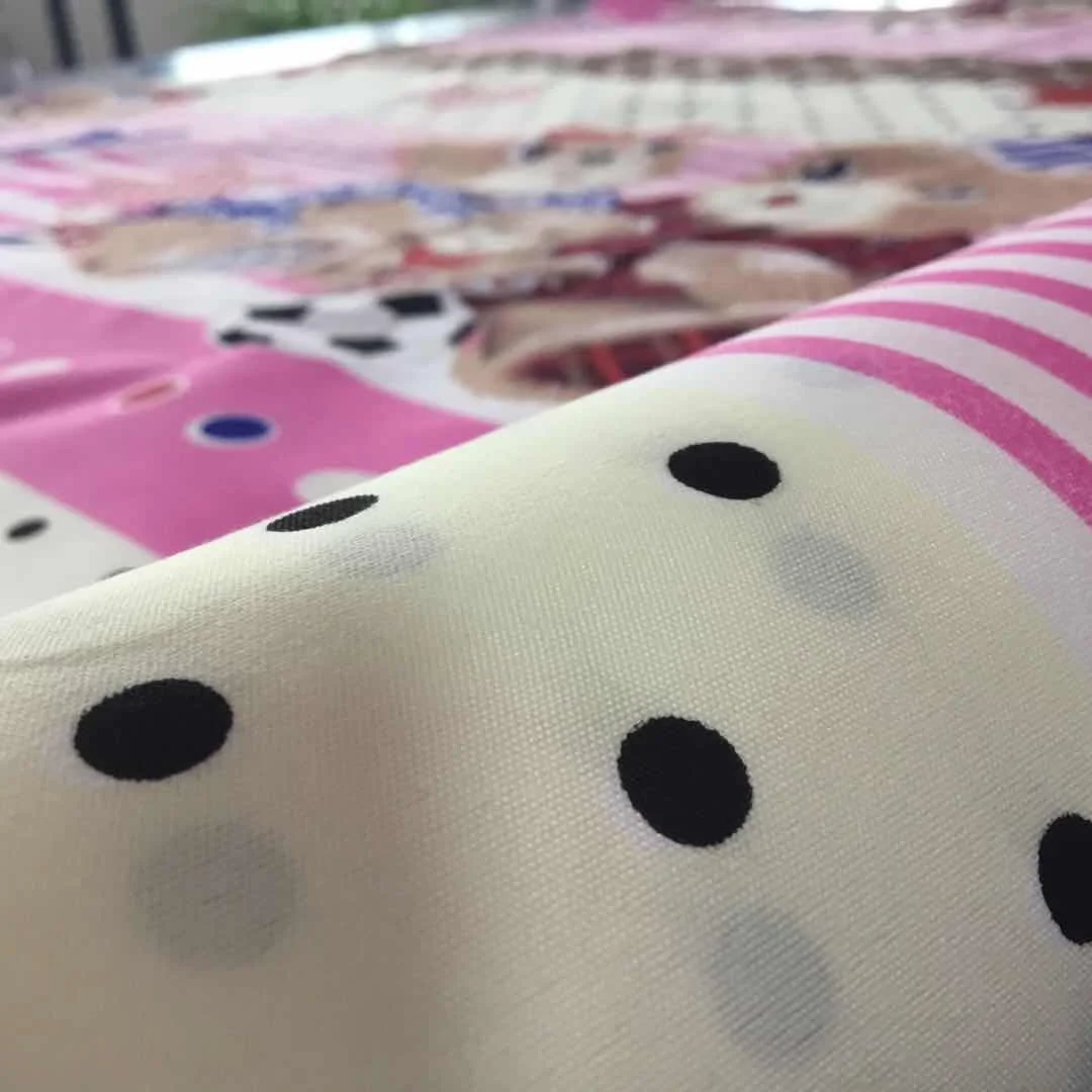 100%Polyester pigment printed microfiber fabric  for  home textile