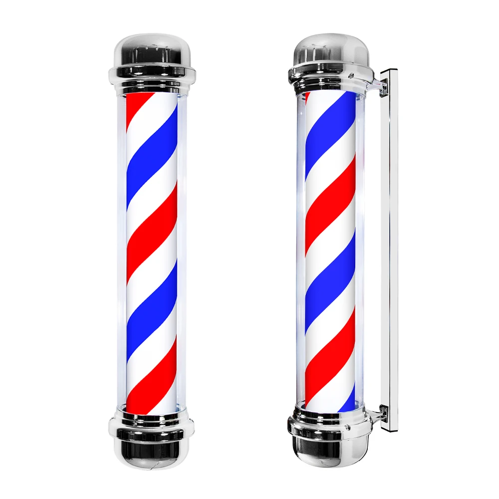 Hot sale turn light barber pole light lamp Salon shop sign pole LED outdoor Light Stripes Barbershop Hairdresser styling tools