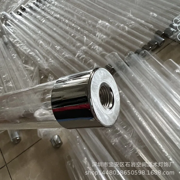 New Design Gold Silver Handmade Candelabra Wedding Centerpiece Transparent Acrylic Crystal Candlestick