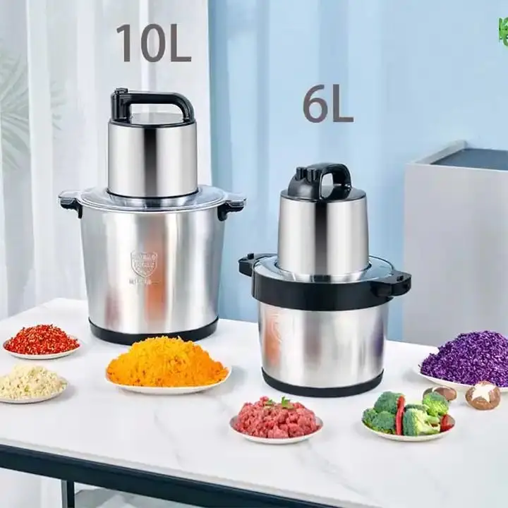 Meat Grinder Vegetable, Speed High Multifunction Electric Mincer Food Processor 6L Chopper