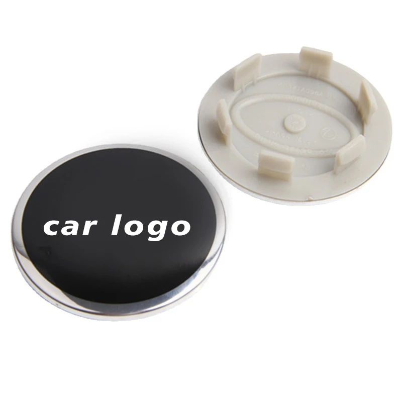 Grey/Black Wheel Center 60mm for A3 A4 A6 A8 TT Wheel Hub Rims Cover car Badge Emblem 4B0601170