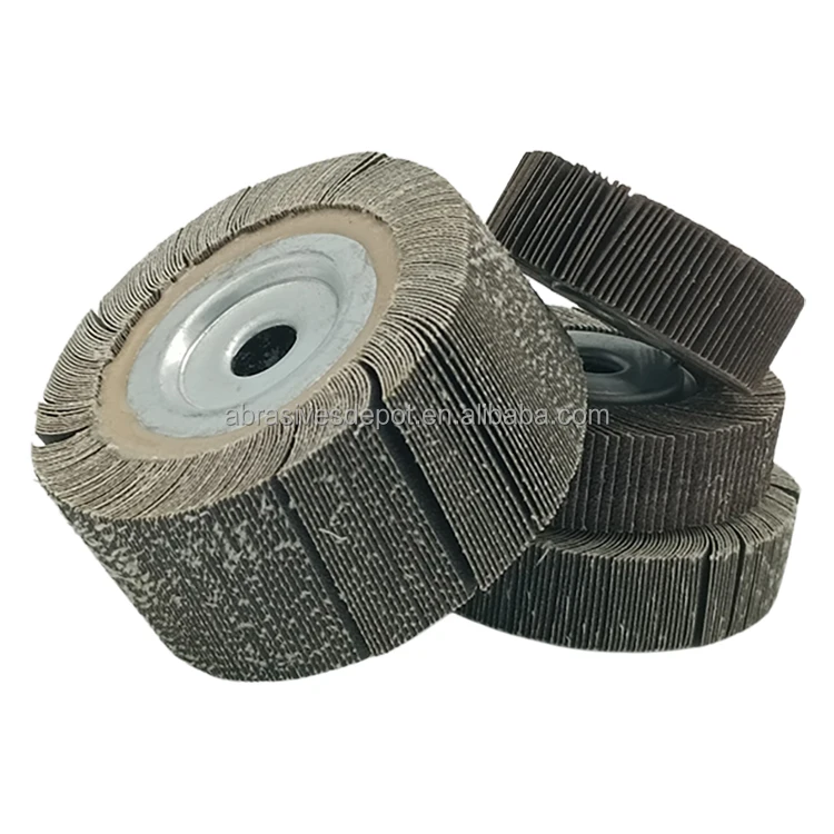 Moxi Centerless Grinding X 3000 Cerium Polishing Non-woven Stem-mounted Interleaf Flap Wheel
