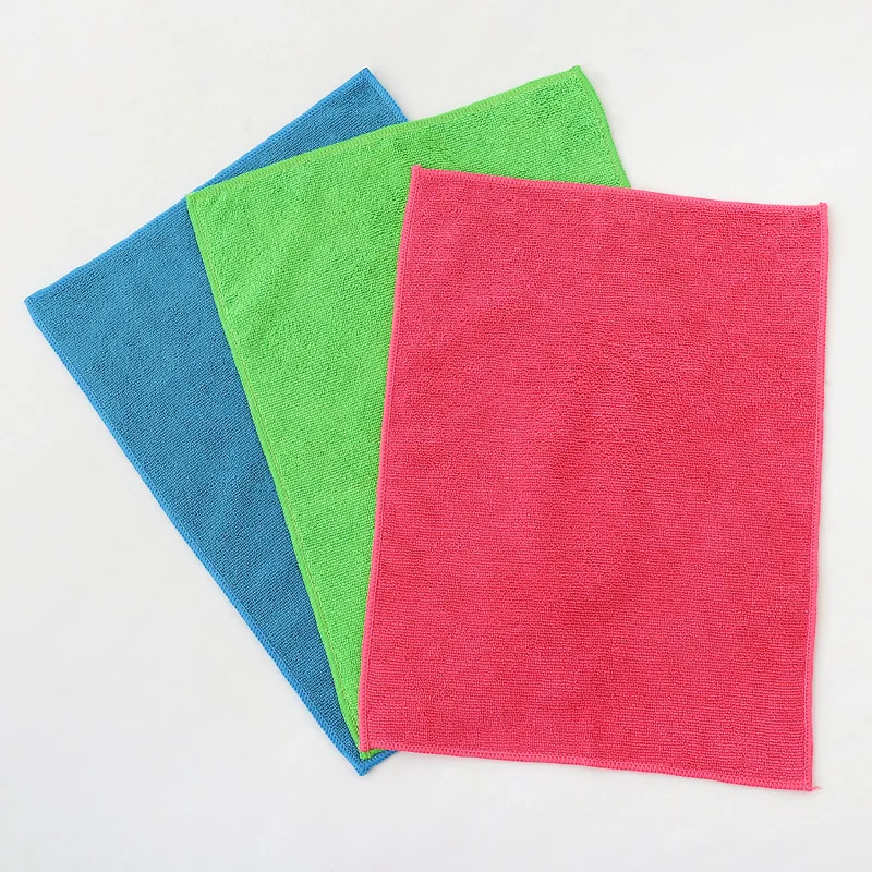 Pack 10 In 40 x 40cm 30 x 30cm Housewares Microfibre Cloths Towel Pink Blue Yellow Green Red Cleaning Microfiber Cloth In Buck