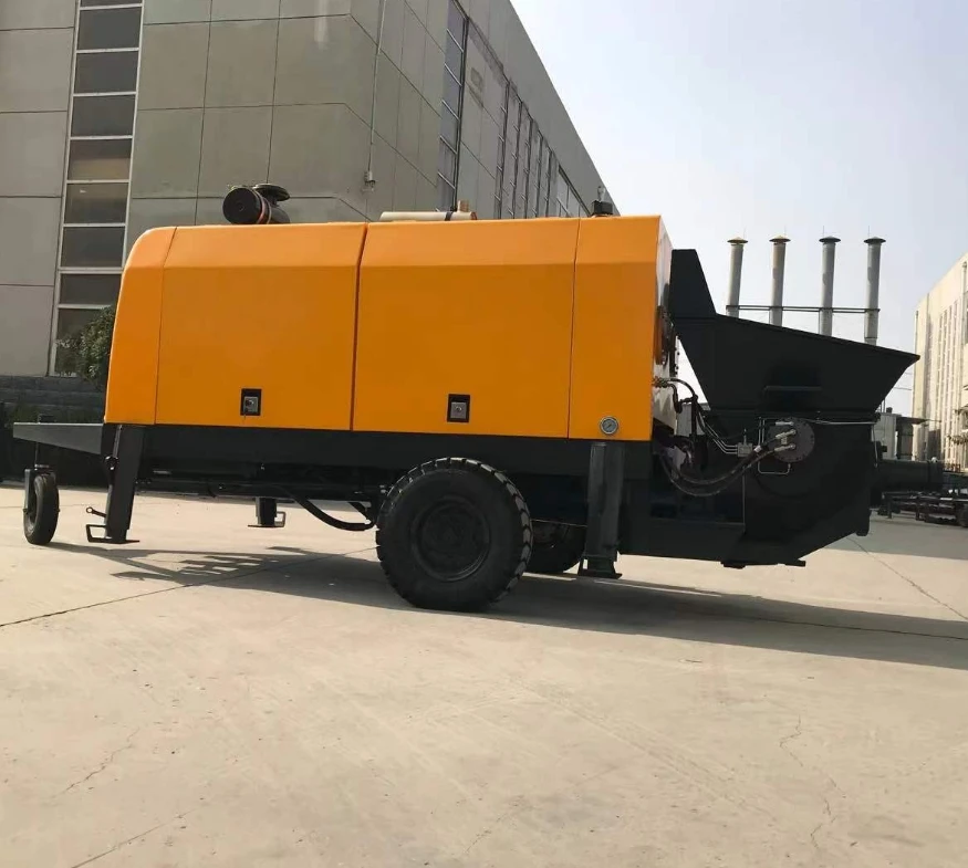 Factory supply operation easily stationary diesel concrete pump for house building portable concrete pump price