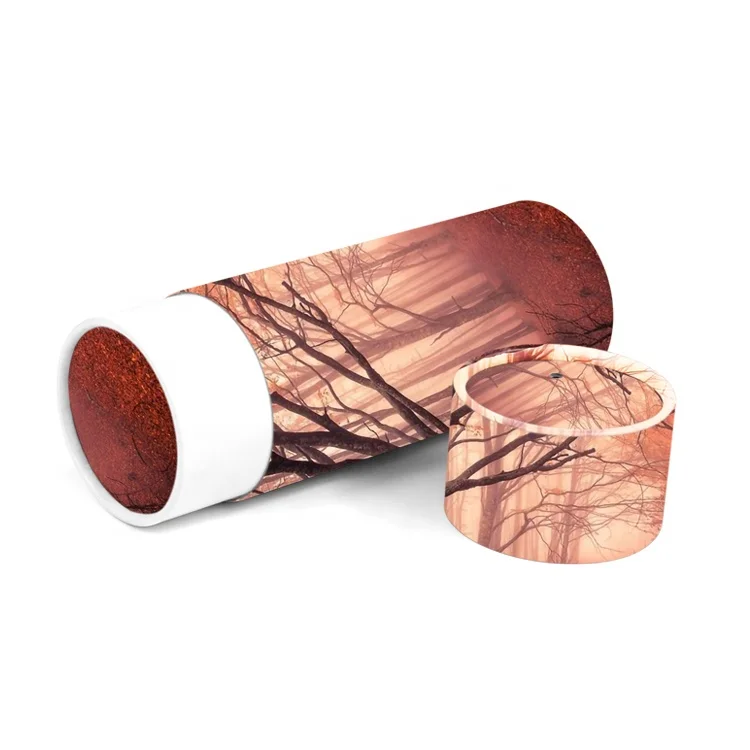  Уникальный биоразлагаемые похороны ПЭТ гроб гробы цилиндр бумага посыпать Цветы трубки «Птицы» человека кремации пепел упаковочная коробка