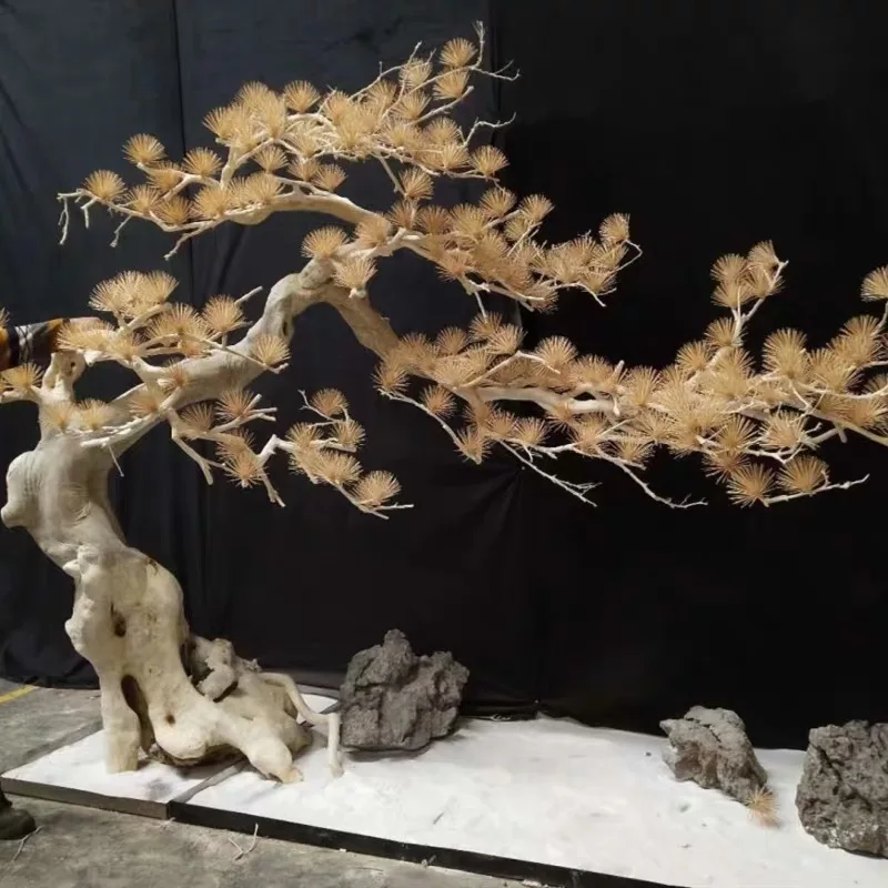 Factory wholesale Indoor Artificial Bonsai Pine Tree From Chinese Designer