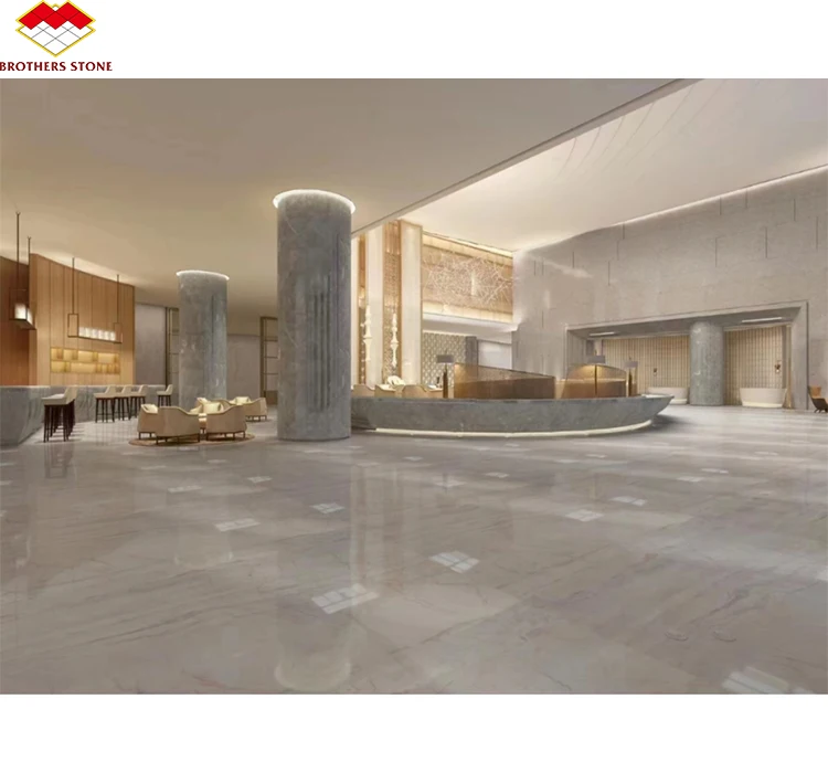 Modern Polished Natural Dolomite Spider Red Veins Marble Stone Red Line White Jade Marbles For High-end Hotels Decoration