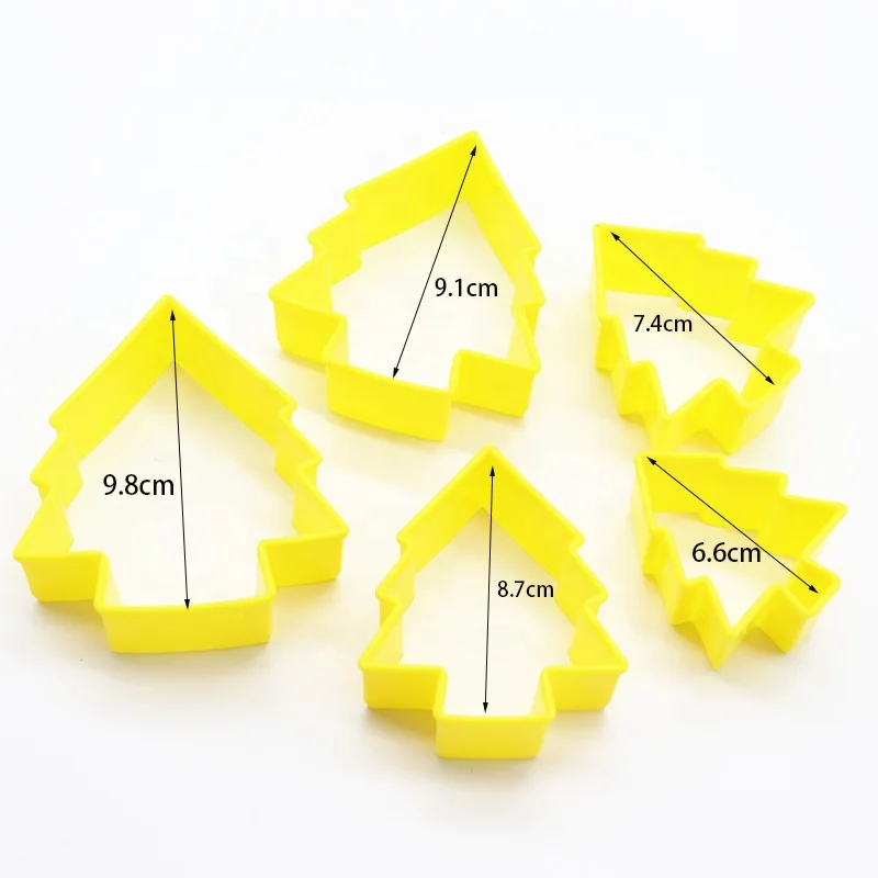 Kids friendly plastic cookie cutter set