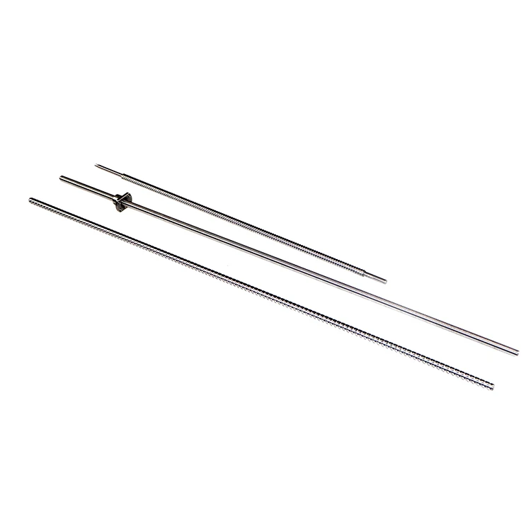 China wholesale 300-1500mm linear bearing manufacturing miniature 0802 c3 TBI long ballscrew nut rod lead cnc ball screw
