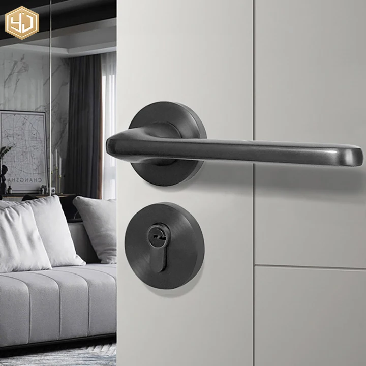 Luxury Style Zinc Alloy Handle Lock For Room Door Wooden Door Locks