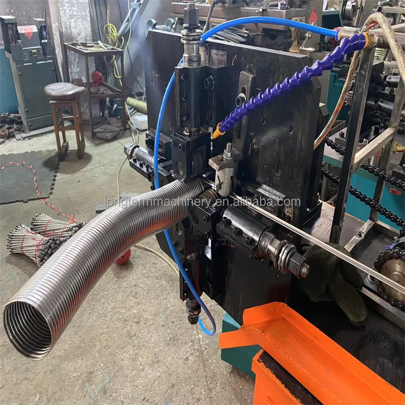 DN38-150 Stainless Steel Interlocking Hose Forming Machine Flexible Exhaust Pipe Interlock Hose Making Machine