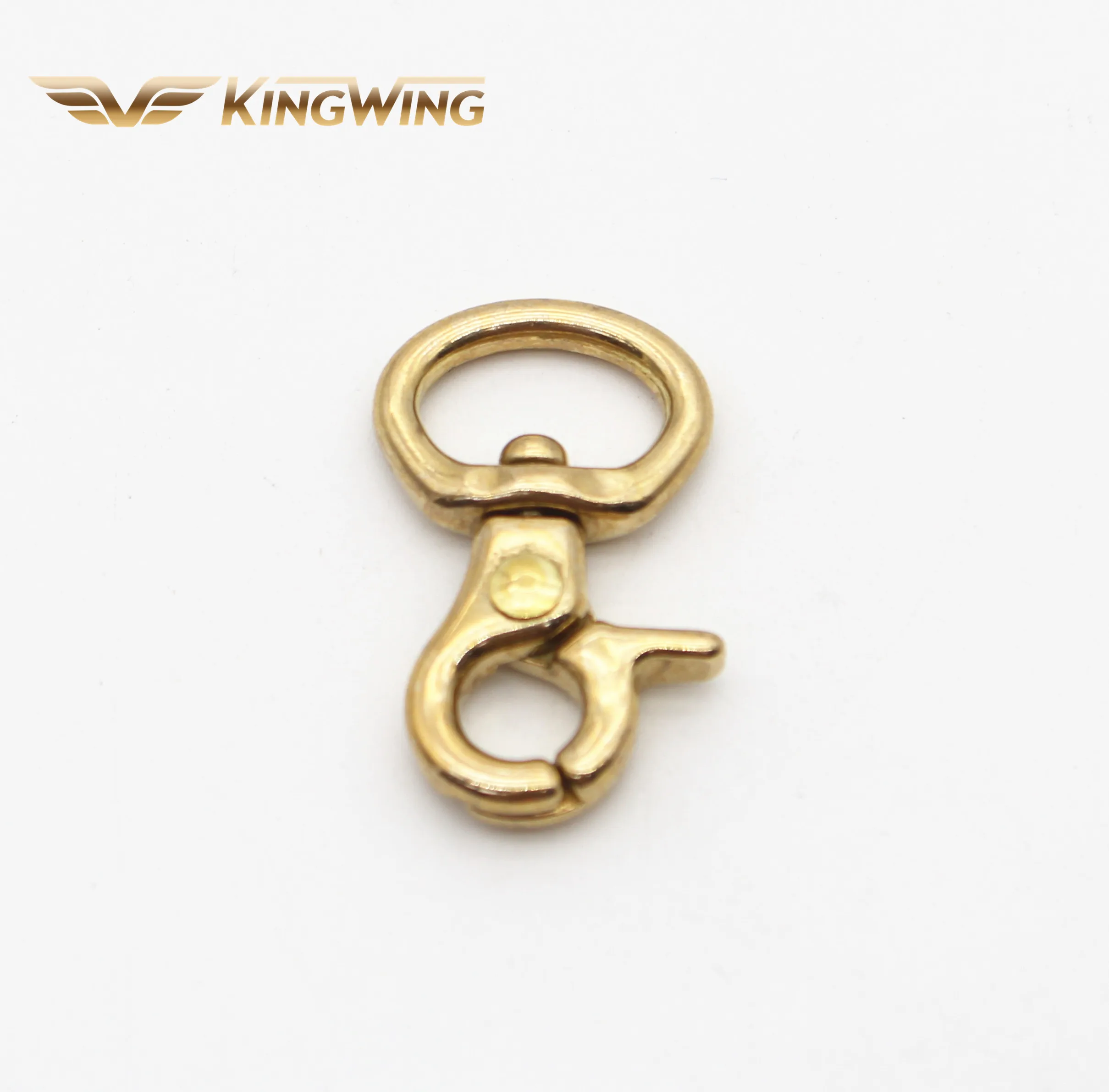 Solid brass metal swivel snap hooks carabiner luggage bag buckle