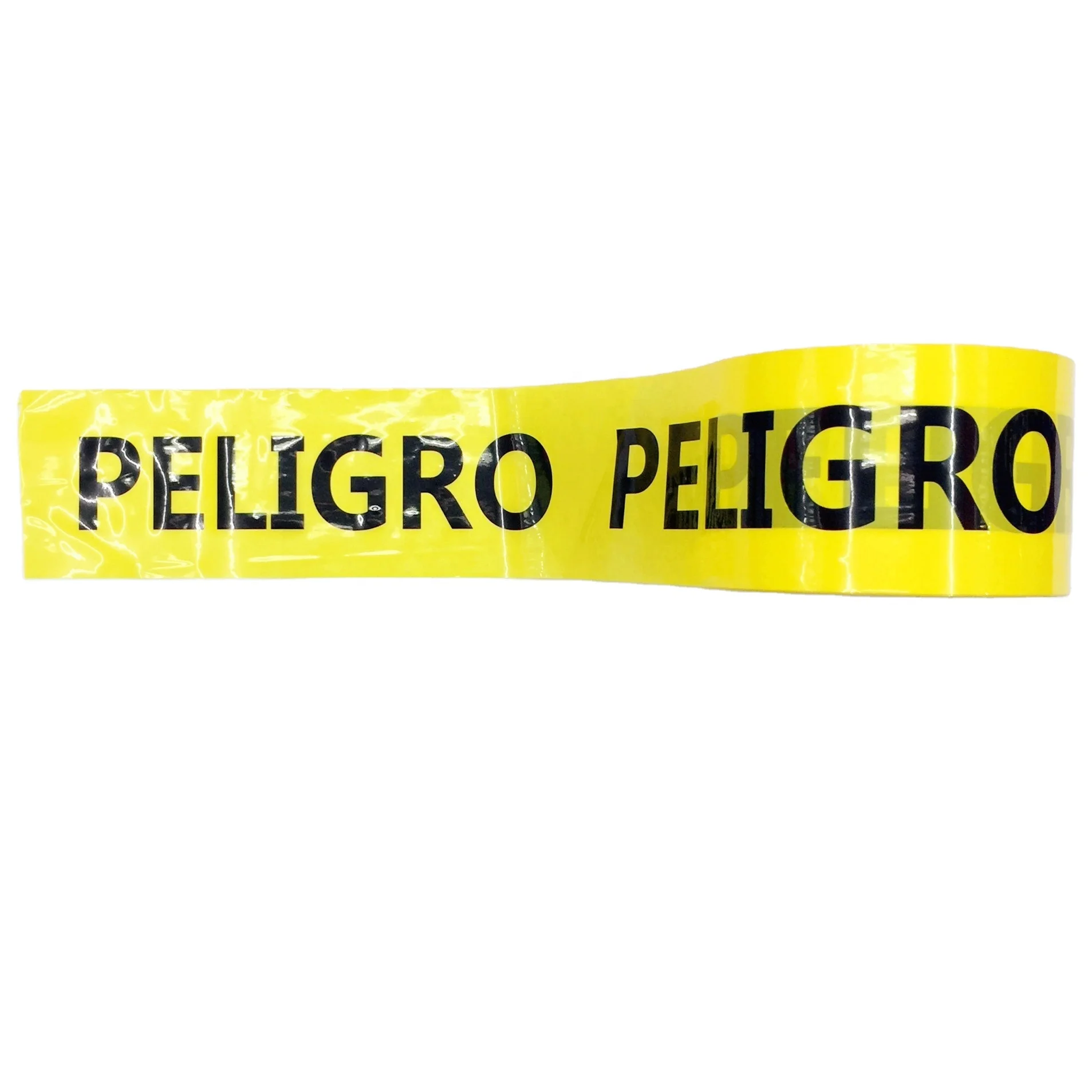 Arab hot selling Danger warning tape without glue PE Caution Warning Barrier film