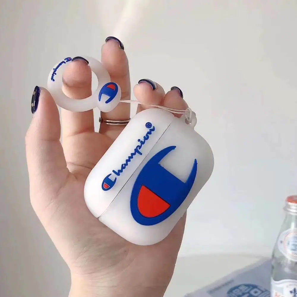  Лидер продаж 2020 чехол для AirPod забавный защитный с 3D рисунком чемпиона Apple Airpods