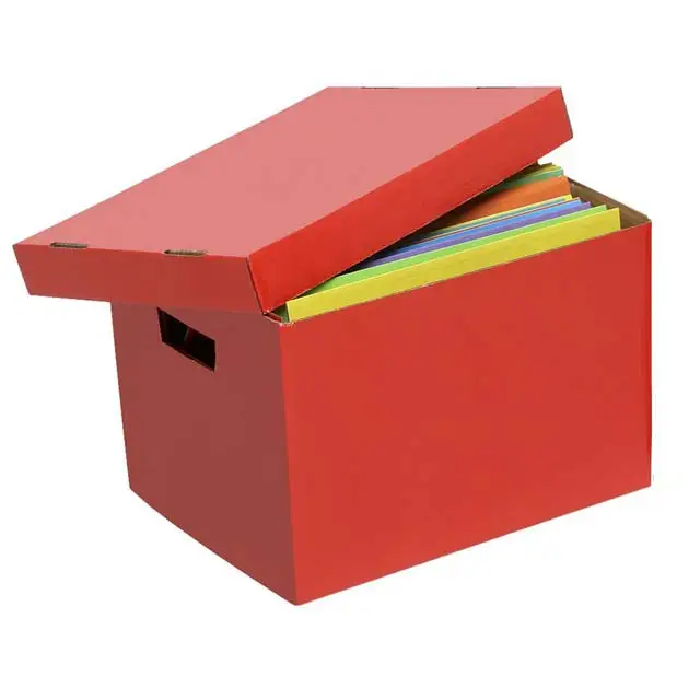 
White folder portable grocery storage boxes cardboard 