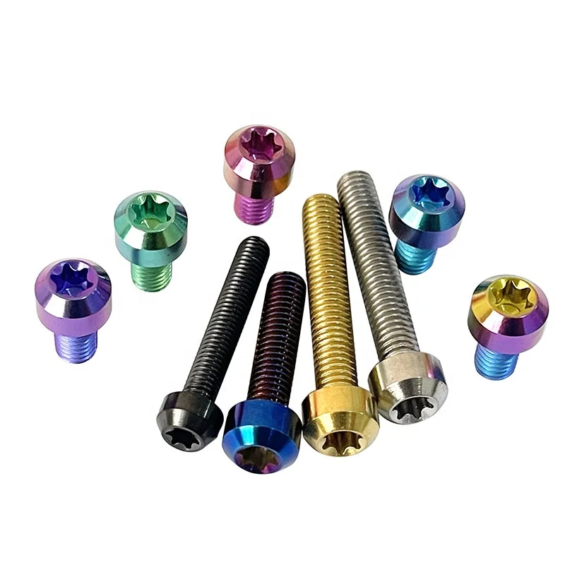 M8 Torx Socket Cap Head Gr5 Titanium Bolts Screws Titanium Fasteners Titanium Bolts Motorcycle Accessories by PYTITANS