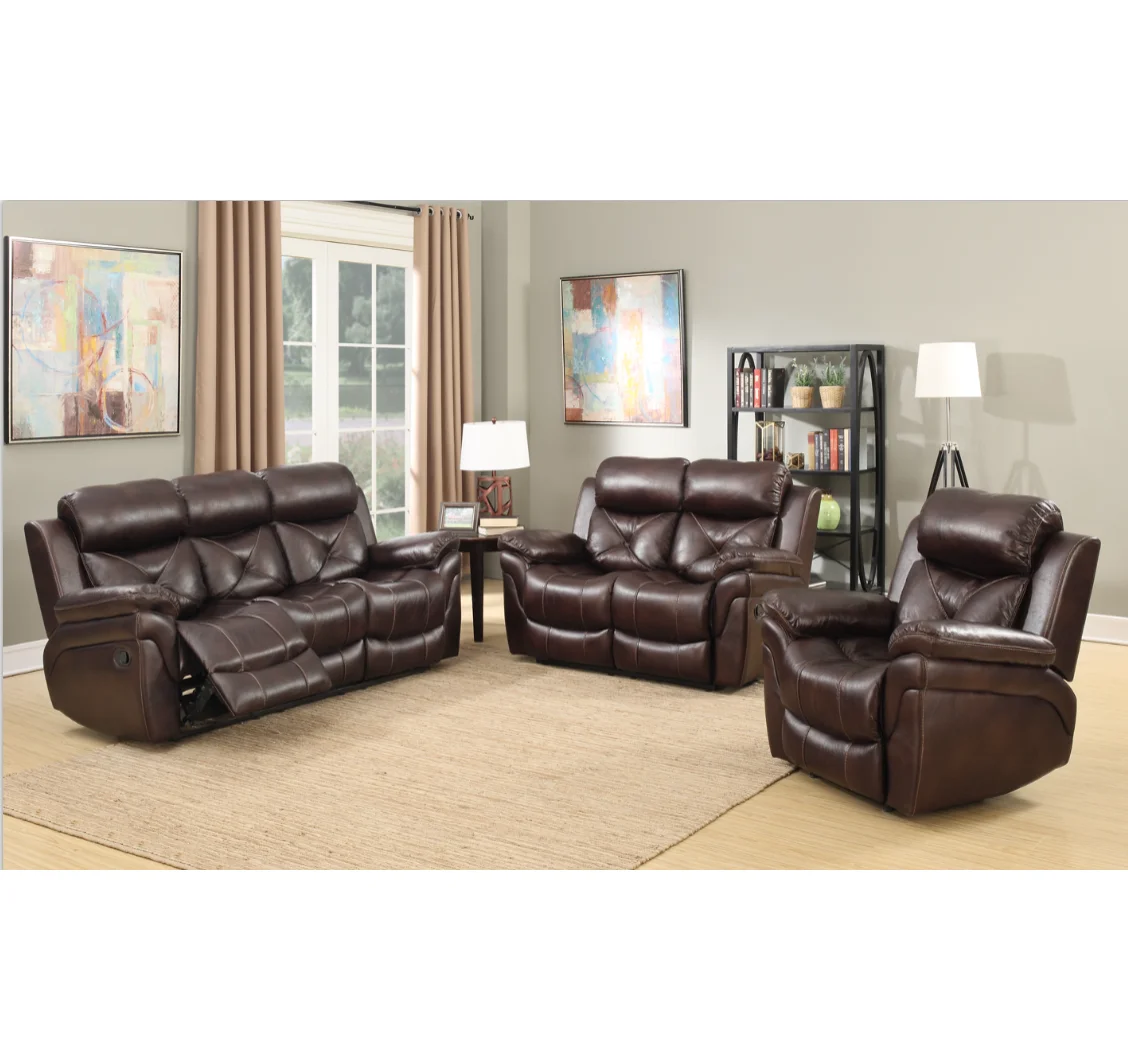 New innovation furniture Italy modern design leather recliner sofa sets furniture living room set
