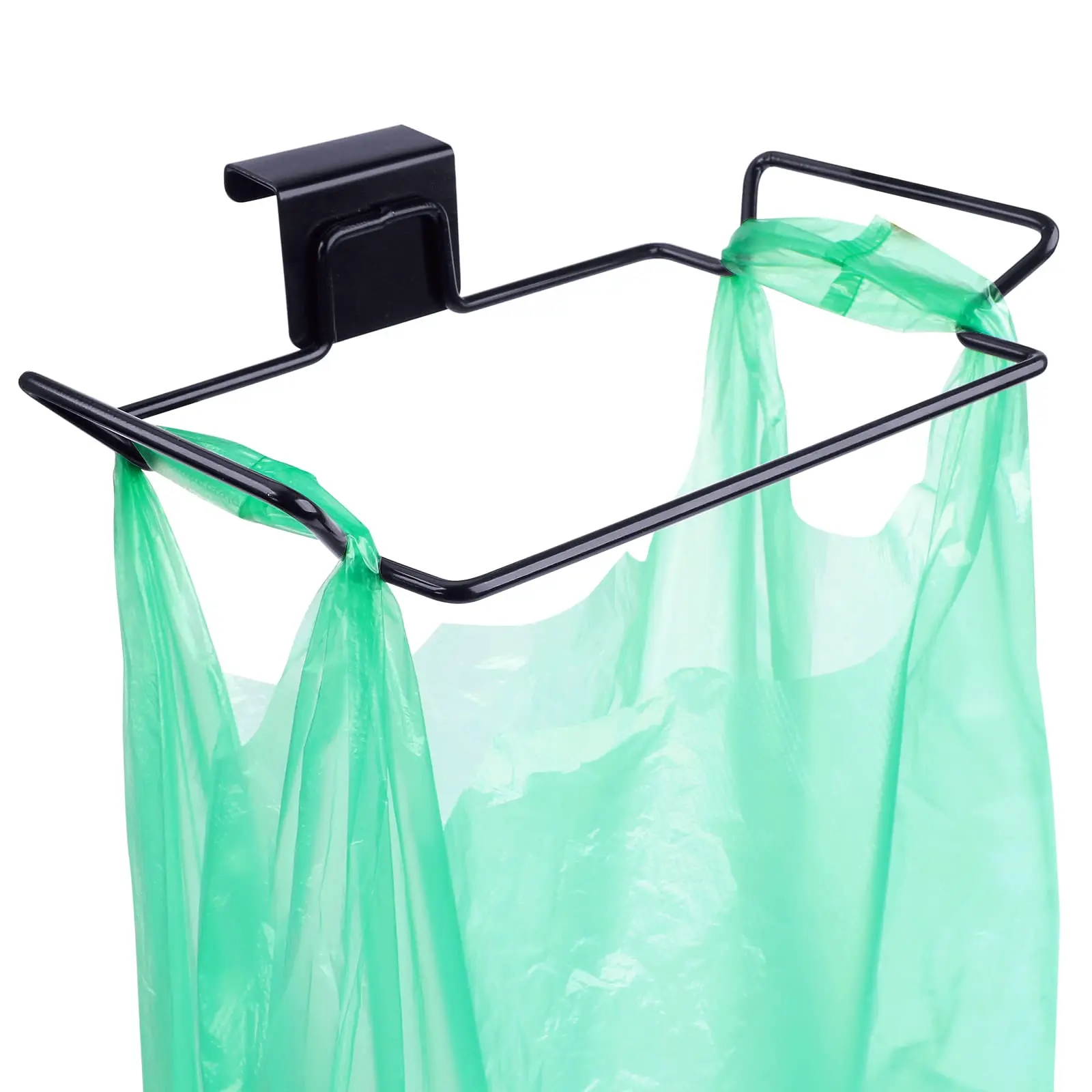 Stainless Steel Trash Bag Holder Kitchen Cabinets Doors Garbage Bags Storage Organizer Rack