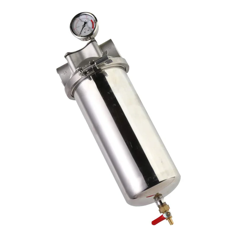 10inch 20inch stainless steel pre water filter housing water purifier house pre filter backwash