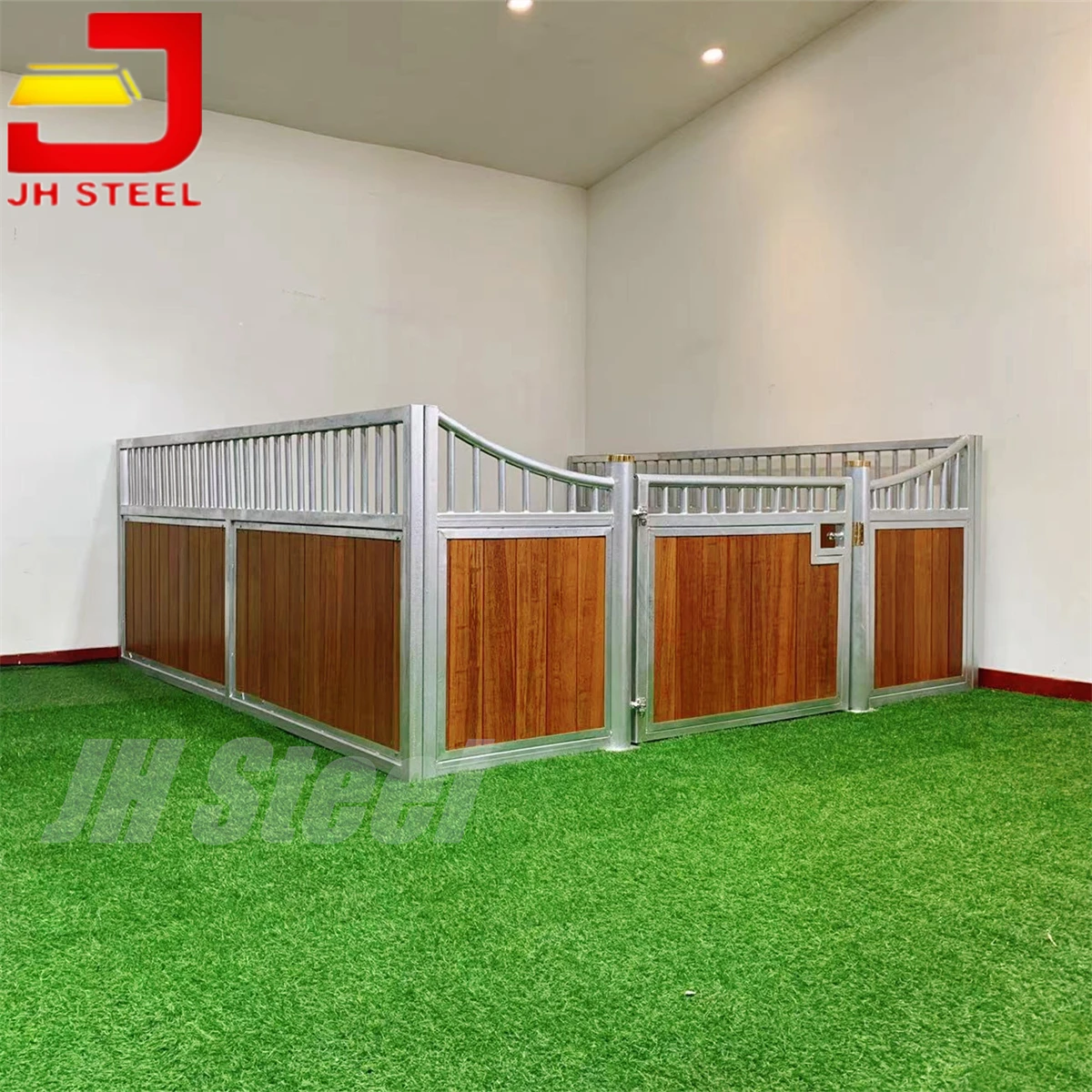 Pre Fabricated Miniature Wooden Steel Beautiful Horse Stable Panel Door Barn Window Horse Stall