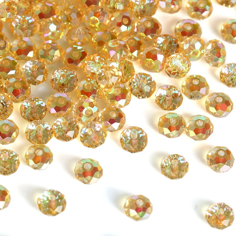 Multicolor Faceted Glass Beads High Quality Glass Crystal 4mm Glass Beads For Bracelet Necklace