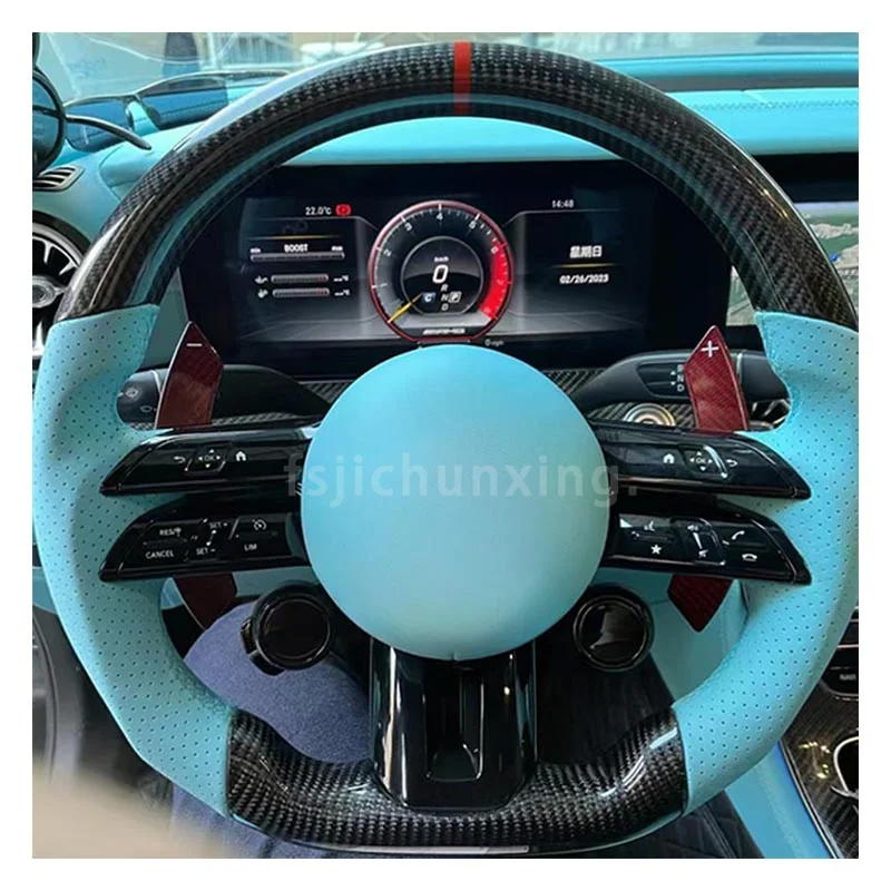 Carbon Fiber Steering Wheel For Mercedes Benz S Class W124 W221 W166 C300 E Class C350 W205