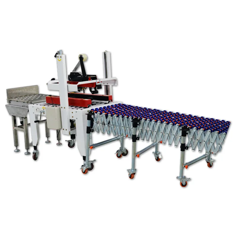 Factory Direct Automatic Carton Sealing Packing Production Line Commercial Cardboard Tape Sealer Packing Machine Line Customized