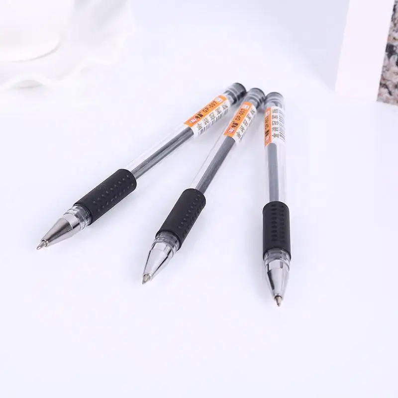 Best seller cheap transparent pen body gel ink pen advertising plastic promotional gel pen
