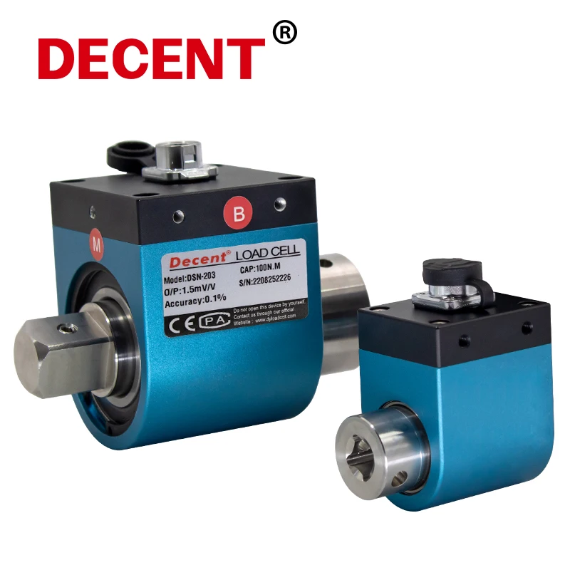 Precision Dynamic Torque Sensor Load Cell Rotation Test Bench Motor Sensor Small Size Strain Type