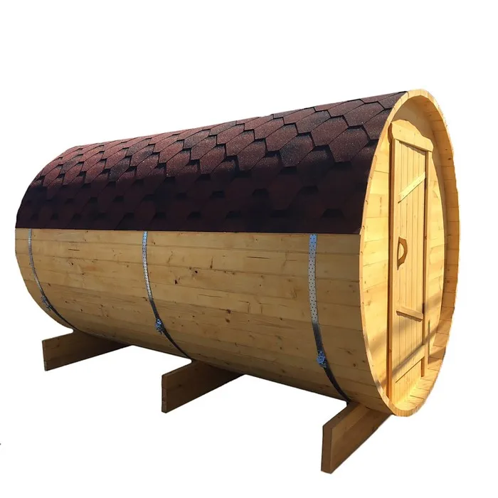 Traditional Outdoor Wooden 6-People Sauna Steam Room