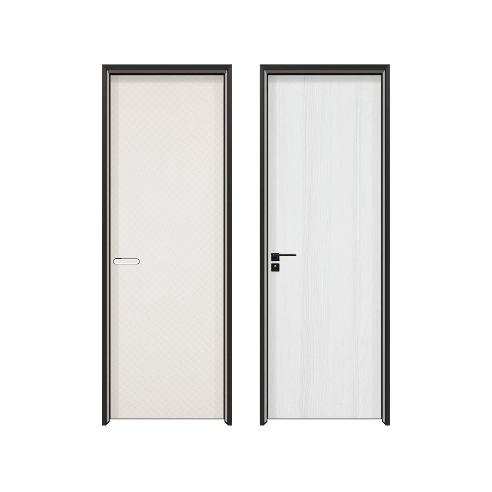 Внутренняя деревянная дверь из розового дерева, противопожарная дверь для экстренного выхода в сиренке